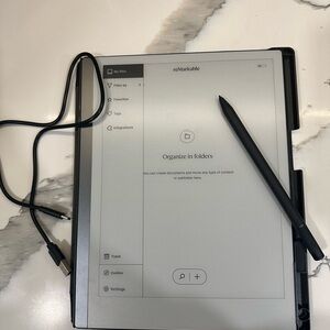 reMarkable 2 Writing Tablet with Hard Back Shell Protective Book Folio Cover